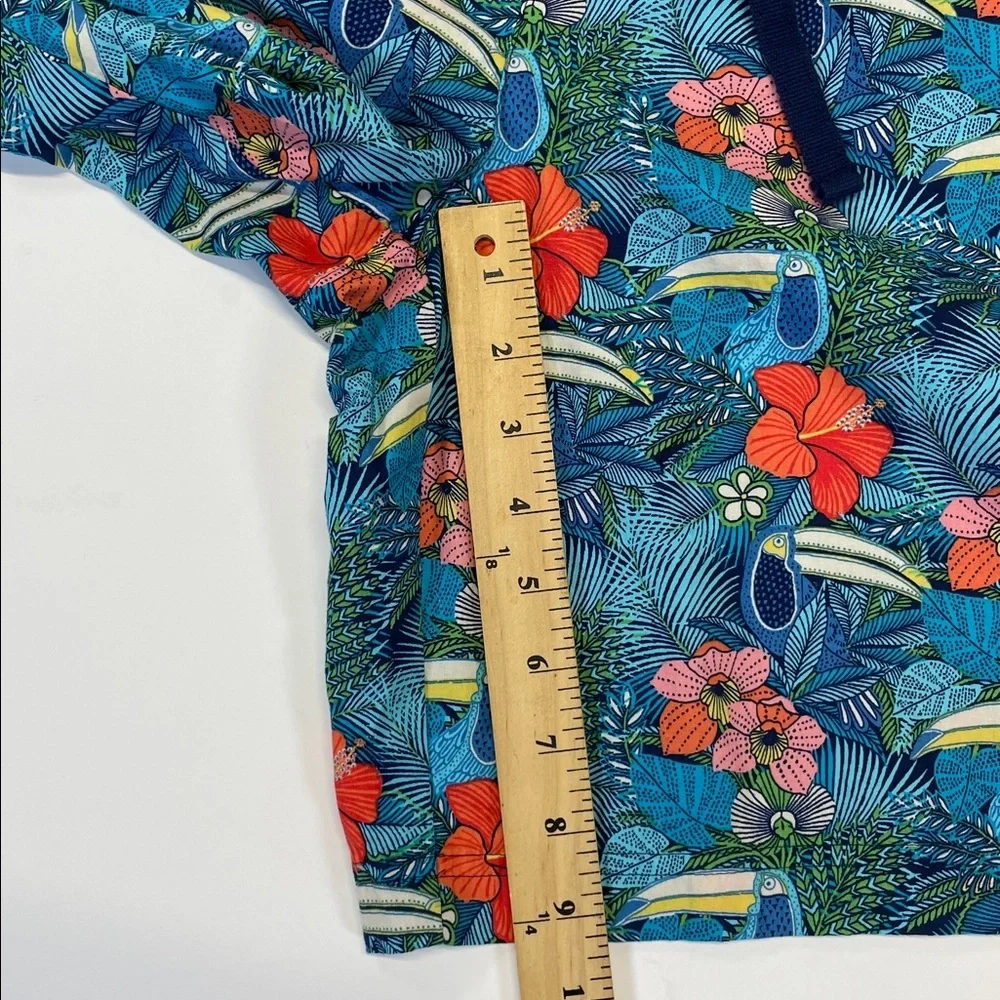 Tommy Bahama Tropical Swim Trunks Blue Floral Beach Board Shorts Size XL
